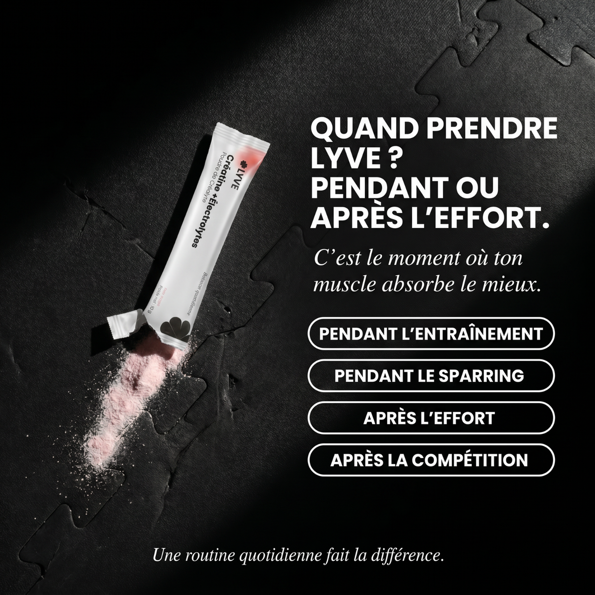 LYVE Créatine + Électrolytes