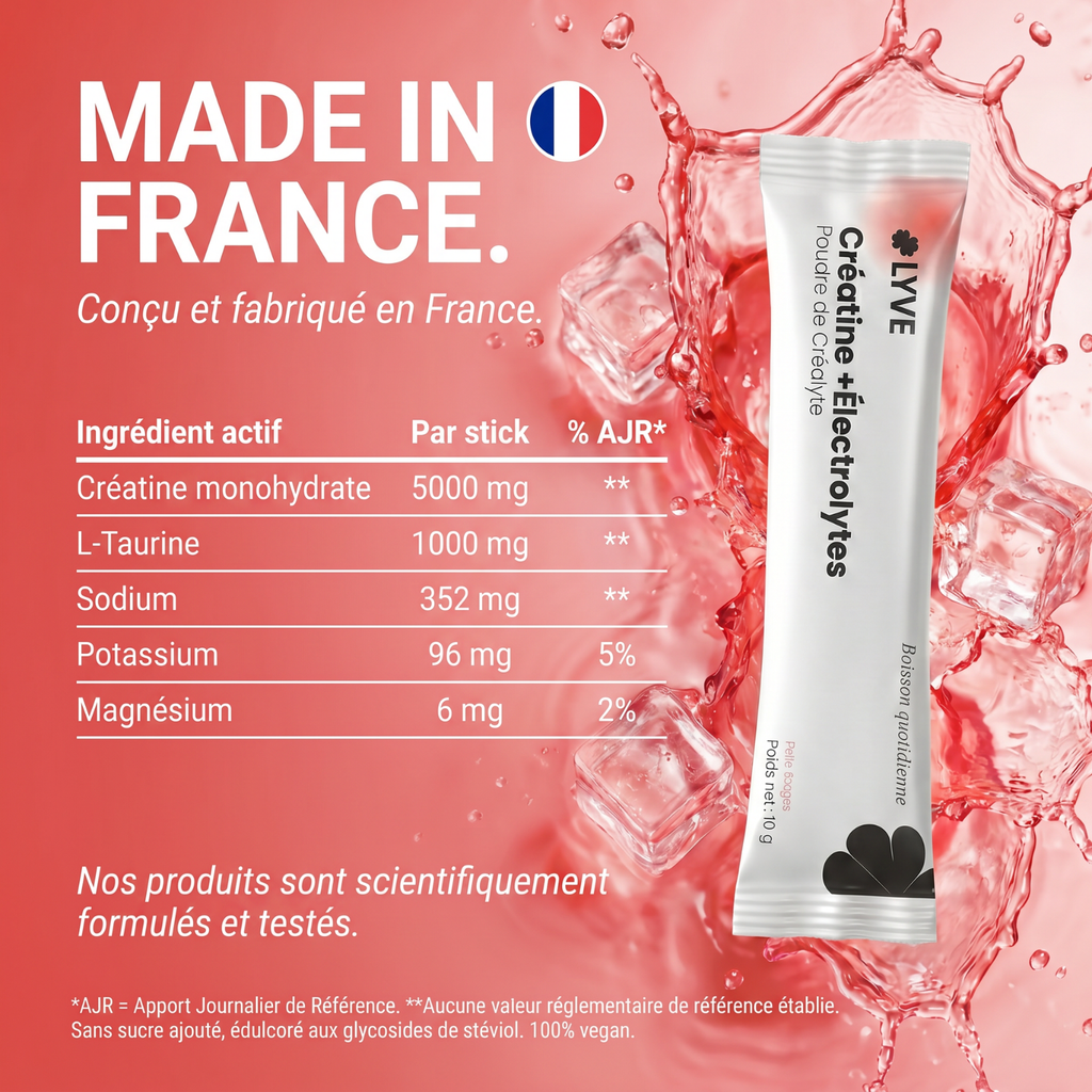 LYVE Créatine + Électrolytes