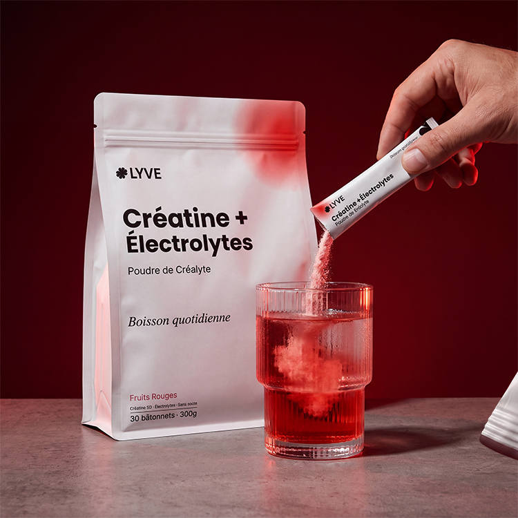 LYVE Créatine + Électrolytes PRÉCOMMANDES