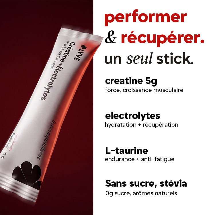 LYVE Créatine + Électrolytes PRÉCOMMANDES