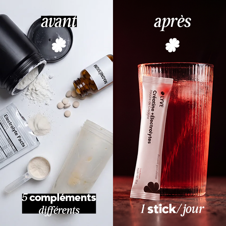 LYVE Créatine + Électrolytes PRÉCOMMANDES